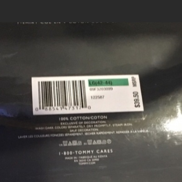 Tommy Hilfiger V Neck T Shirt, 3 Pack, Size Large - Picture 4 of 6